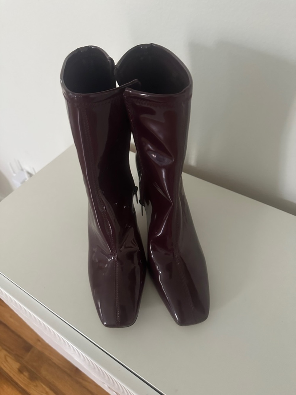 Vince Camuto Mid-Calf Boots in Deep Wine